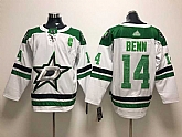 Dallas Stars 14 Jamie Benn White Adidas Stitched Jersey,baseball caps,new era cap wholesale,wholesale hats